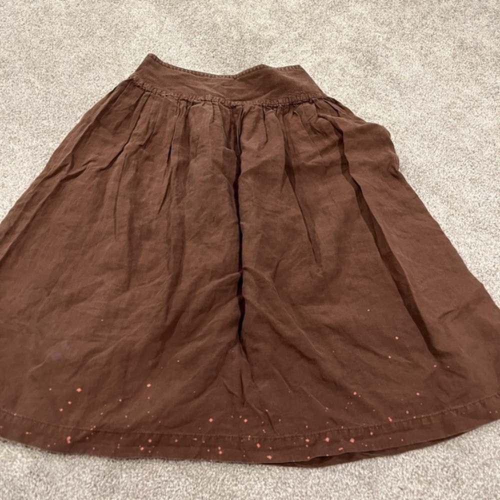 Max Mara chocolate brown size 6 a line skirt designer